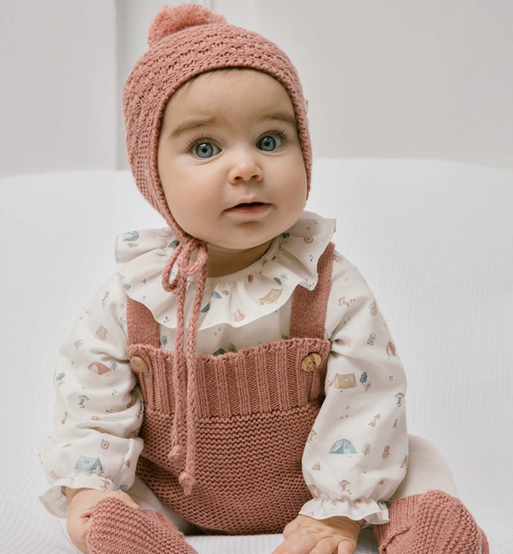  Conjunto de ropa de bebé niña con lazo para el pelo, 3